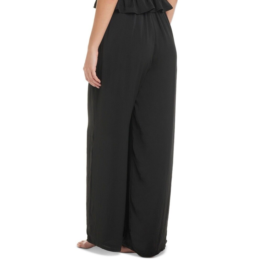 Red Carter Women’s Shirred-Waist Wide-Leg Cover-Up Pants Size Large NWT $98 - Picture 2 of 5